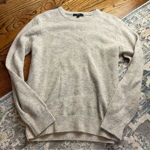 Gray Crewneck Sweater Korean Brand